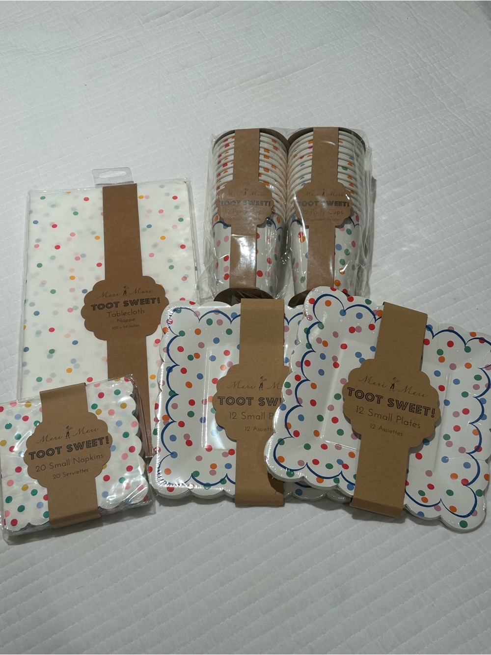 Meri Meri Toot Sweet polka dot bundle